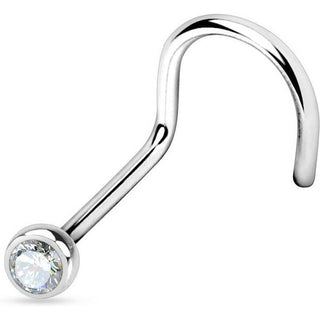 Nasenstecker Zirkonia Silber