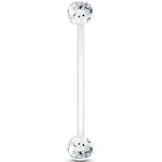 Bauchnabelpiercing Acryl Glitzer Kugel