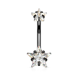Bauchnabelpiercing Stern Zirkonia Innengewinde