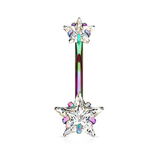 Bauchnabelpiercing Stern Zirkonia Innengewinde