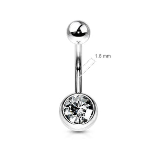 Bauchnabelpiercing Kugel Zirkonia