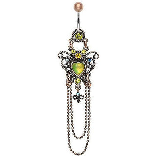 Bauchnabelpiercing Vintage beweglich Zirkonia
