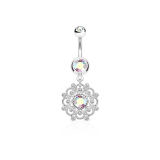 Bauchnabelpiercing Vintage beweglich Zirkonia