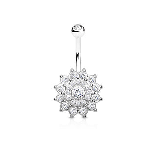 Bauchnabelpiercing Dahlia Zirkonia