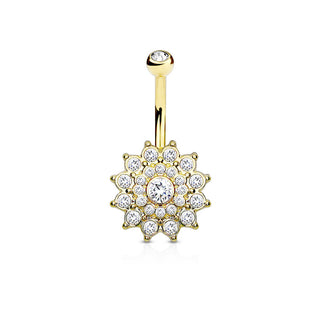 Bauchnabelpiercing Dahlia Zirkonia