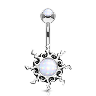 Bauchnabelpiercing Tribal Sonne