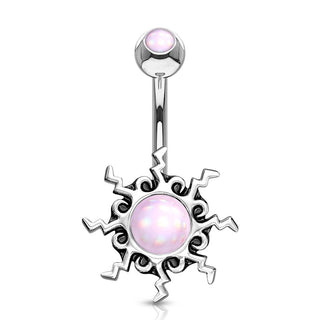 Bauchnabelpiercing Tribal Sonne