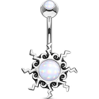 Bauchnabelpiercing Tribal Sonne