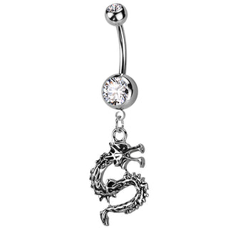 Bauchnabelpiercing Schlange Zirkonia