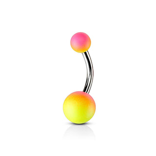 Bauchnabelpiercing Kugel Gummibeschichtung
