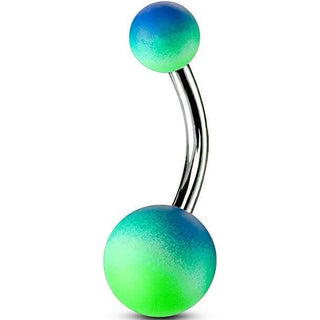 Bauchnabelpiercing Kugel Gummibeschichtung