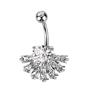 Bauchnabelpiercing Fächer Zirkonia