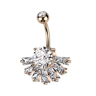Bauchnabelpiercing Fächer Zirkonia