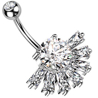 Bauchnabelpiercing Fächer Zirkonia