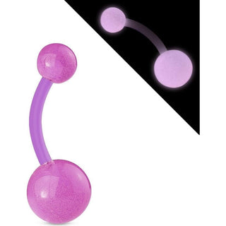 Bauchnabelpiercing Kugel Glow in the Dark