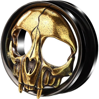 Tunnel Totenkopf Gold Schwarz