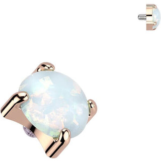 Titan Top Opal Krappenfassung Innengewinde