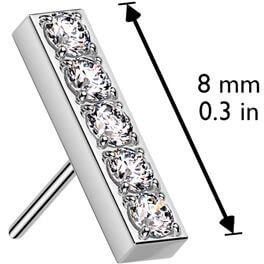 Zirkonia leiste Push-In