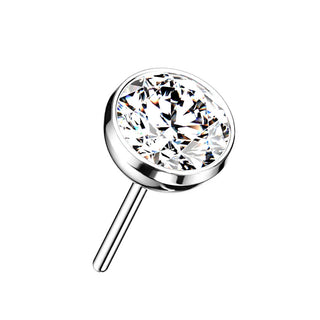 Titan Top Zirkonia Rund Push-In