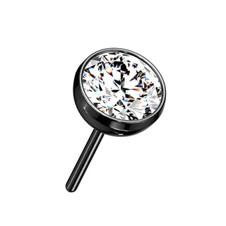 Titan Top Zirkonia Rund Push-In
