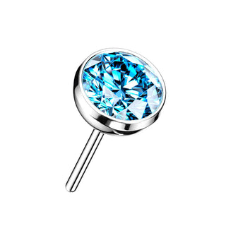 Titan Top Zirkonia Rund Push-In