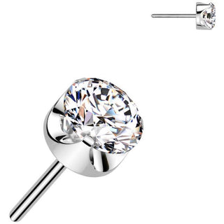 Titan Zirconia rund Krallenfassung Push-In