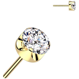 Titan Zirconia rund Krallenfassung Push-In