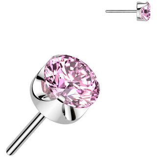 Titan Zirconia rund Krallenfassung Push-In