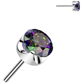 Titan Zirconia rund Krallenfassung Push-In