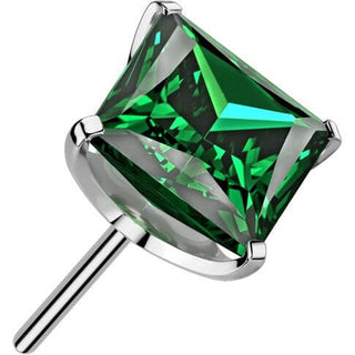 Titan Aufsatz Zirkonia quadratisch Krappenfassung Push-In