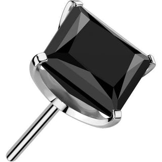 Titan Aufsatz Zirkonia quadratisch Krappenfassung Push-In