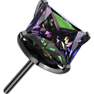 Titan Aufsatz Zirkonia quadratisch Krappenfassung Push-In