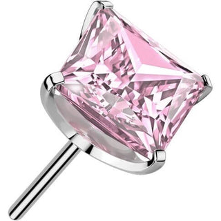 Titan Aufsatz Zirkonia quadratisch Krappenfassung Push-In