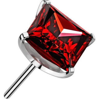 Titan Aufsatz Zirkonia quadratisch Krappenfassung Push-In