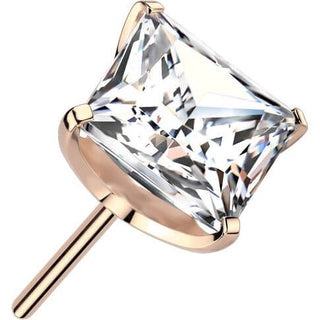 Titan Aufsatz Zirkonia quadratisch Krappenfassung Push-In