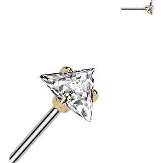 Titan Aufsatz Zirkonia Dreieck Push-In