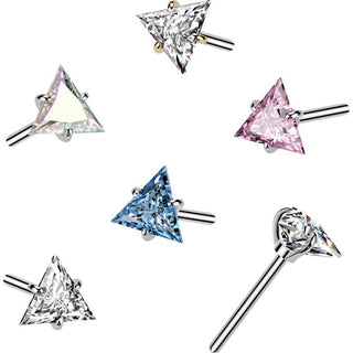 Titan Aufsatz Zirkonia Dreieck Push-In