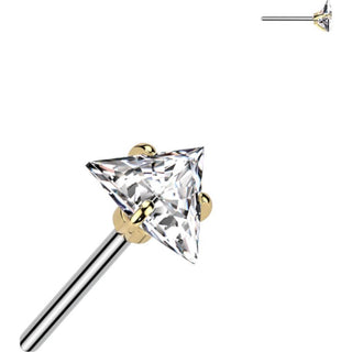 Titan Aufsatz Zirkonia Dreieck Push-In