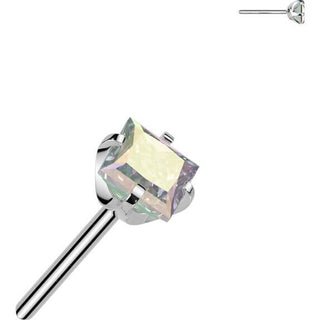 Titan Aufsatz Zirkonia Quadrat Push-In