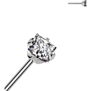 Titan Aufsatz Zirkonia Quadrat Push-In