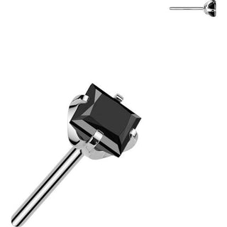 Titan Aufsatz Zirkonia Quadrat Push-In