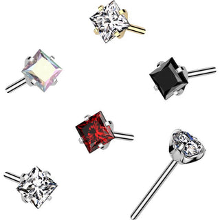 Titan Aufsatz Zirkonia Quadrat Push-In