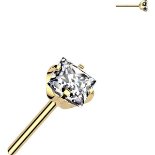 Titan Aufsatz Zirkonia Quadrat Push-In