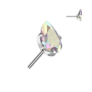 Titan Top Tropfen Zirkonia Push-In