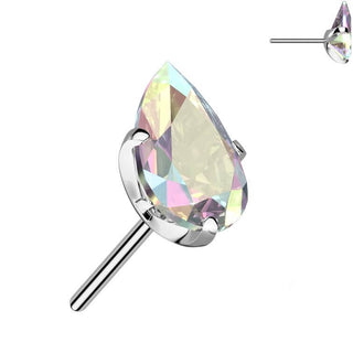 Titan Top Tropfen Zirkonia Push-In