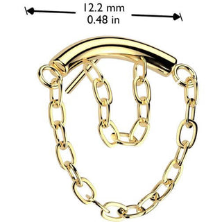 Titan Aufsatz gebogener Stab doppelte Kette Push-In
