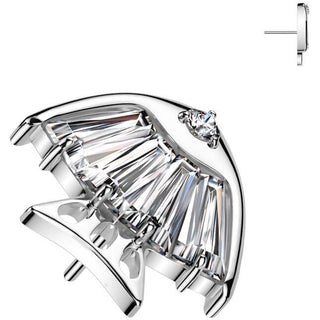 Titan Aufsatz Zirkonia Fisch Push-In