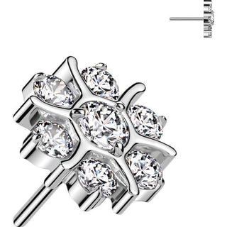Titan Zirkonia Blume Push-In