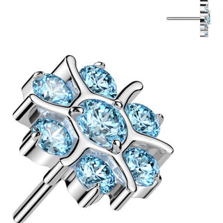 Titan Zirkonia Blume Push-In