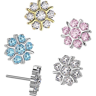 Titan Zirkonia Blume Push-In